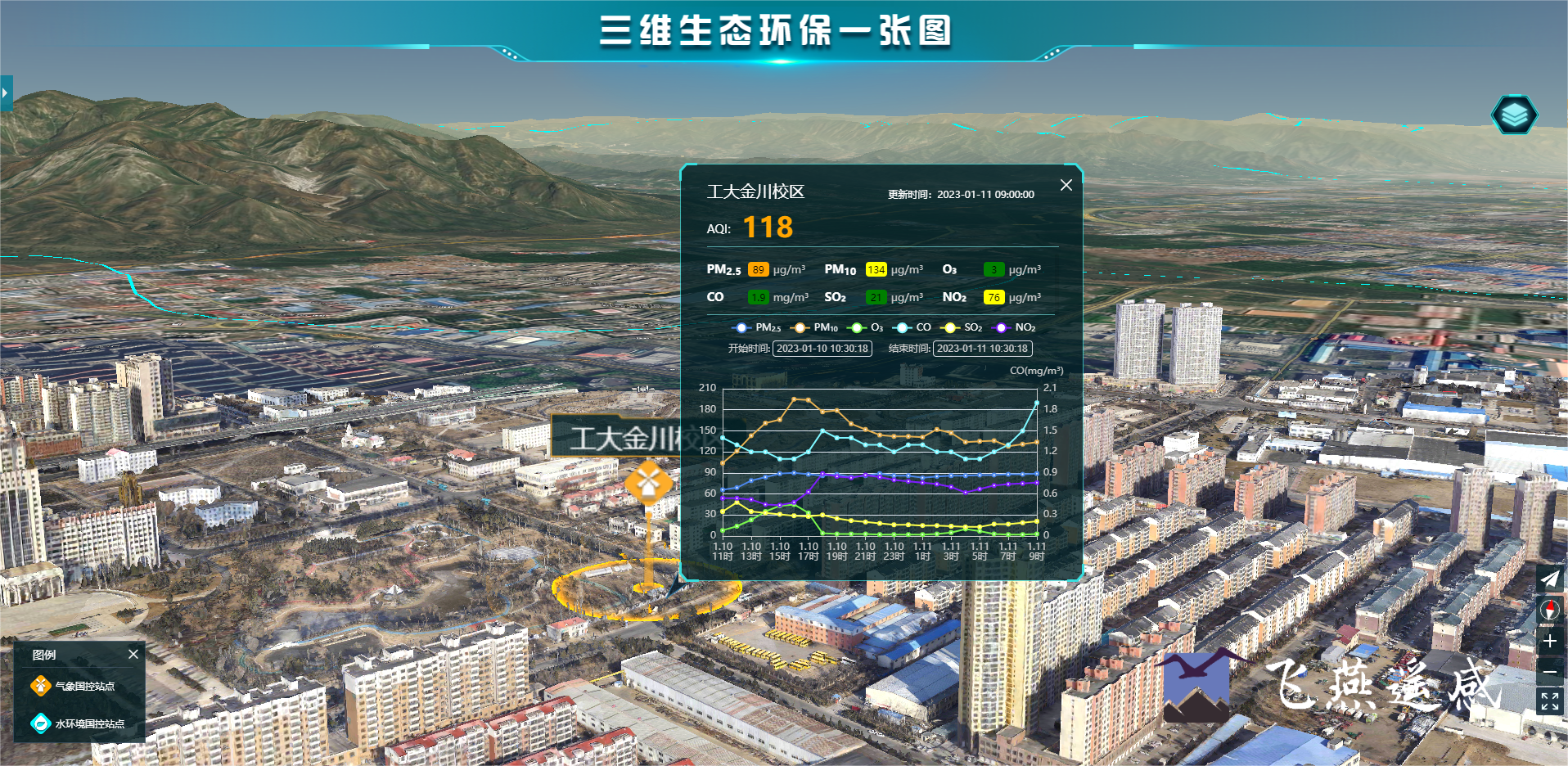 智慧環(huán)保三維可視化系統(tǒng)平臺(tái)，生態(tài)環(huán)境立體場(chǎng)景“入行入心”